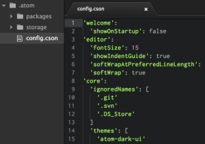 GitHub abre o código do editor de texto Atom