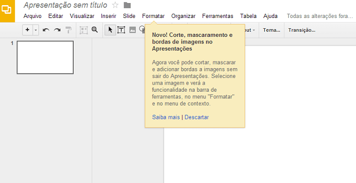Agora é possível cortar, girar e adicionar bordas às fotos no Google Docs