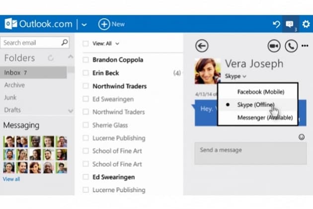 Outlook é atualizado e fica parecido com Gmail