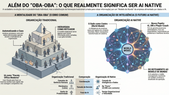 Sua empresa não é AI Native só por que usa Claude Code – acabou o momento de oba oba
