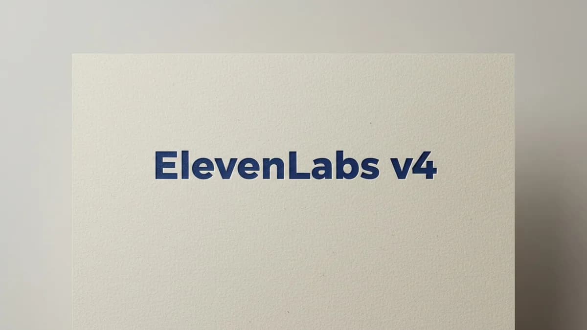 ElevenLabs lança v4 com mais controle de expressão e suporte a 90 idiomas