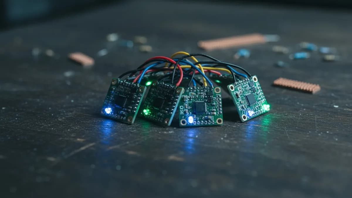 Cluster de 7 ESP32-S3 roda modelo de linguagem com quantização ternária de 1,58 bit