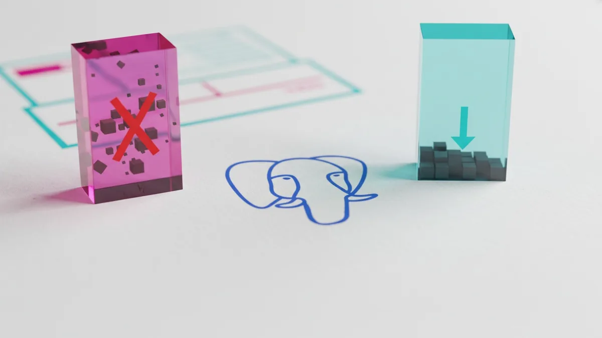 DELETE no PostgreSQL não encolhe a tabela: só o VACUUM reaproveita o espaço