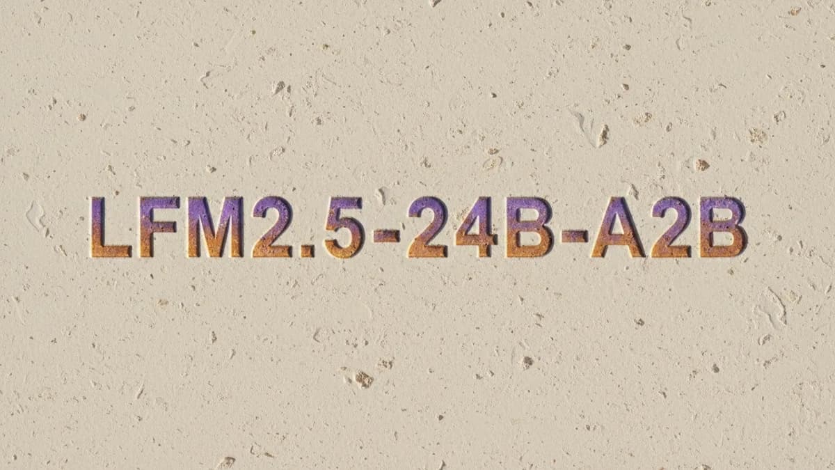LFM2.5-24B-A2B roda agentes de IA local com apenas 2B parâmetros ativos